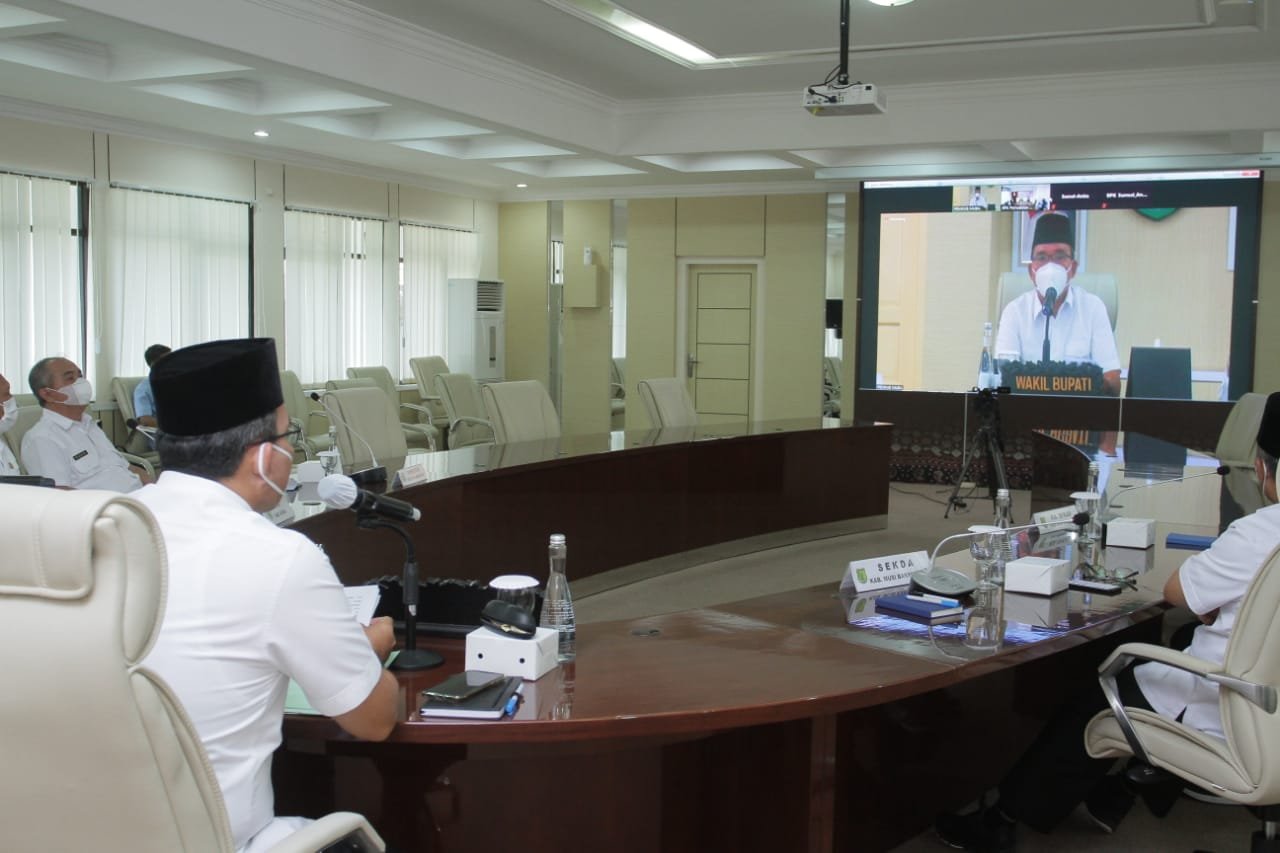 Secara Virtual Pemkab Muba Terima LHP Atas Belanja Daerah TA 2020