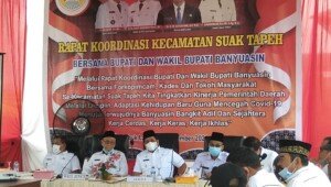 Bupati Banyuasin Gelar Rakor Dengan Kecamatan Suak Tapeh
