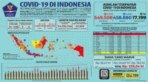Update 2 Desember 2020 Korban Covid-19 di Indonesia: 549.508 Positif, 458.880 Sembuh, 17.199 Meninggal