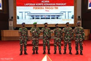 Panglima TNI Terima Laporan Kenaikan Pangkat 47 Pati TNI