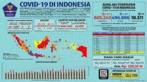 Update 11 Desember 2020 Korban Covid-19 di Indonesia: 605.243 Positif, 496.886 Sembuh, 18.511 Meninggal