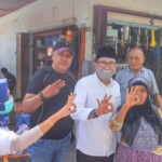 Cabup Tanah Datar Eka Putra saat blusukan ke Pasar Serikat C Batusangkar Tanah Datar( (M Rafi / Mattanews.co)