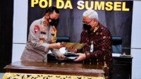 Bantu Pengamanan Perbankan, Polda Sumsel-Bank Sumsel Babel Jalin Kerjasama