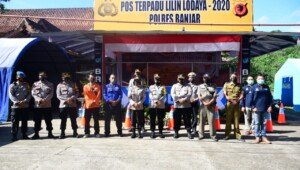 Kepala SPKT Polda Jabar Cek Kesiapan Pos Pam Operasi Lilin Lodaya di Banjar