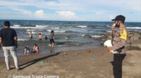 Prokes di Pantai Ujong Blang Tetap di Awasi Polsek Banda Sakti