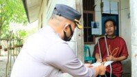 Kapolres Lhokseumawe Kunjungi Warga Alami Lumpuh di Blang Mangat