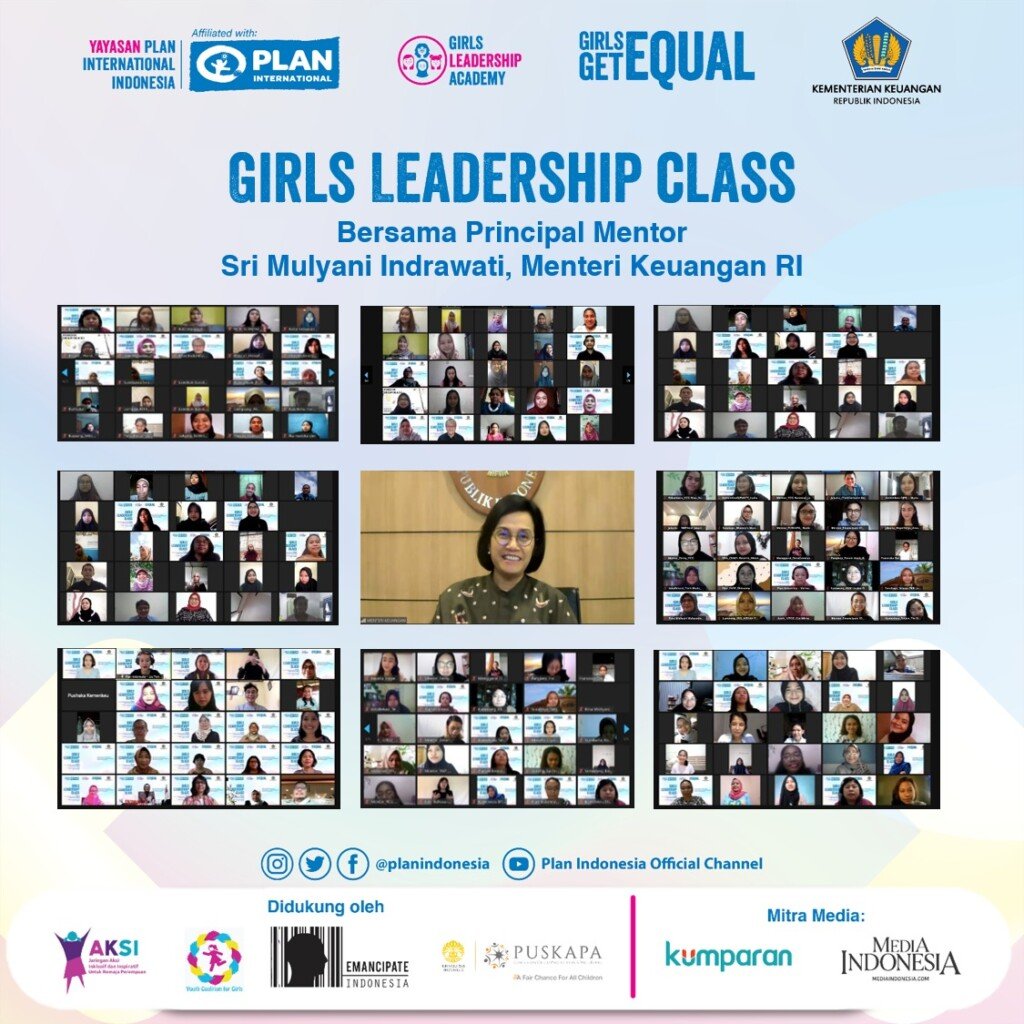 Menkeu bersama Plan Indonesia Menjadi Mentor Program Girls Leadership Class