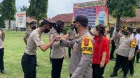 Puluhan Anggota Polres Ogan Ilir Naik Pangkat