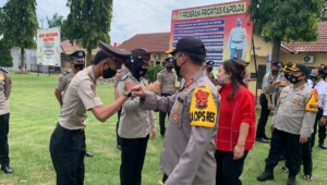 Puluhan Anggota Polres Ogan Ilir Naik Pangkat