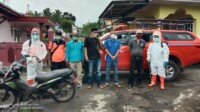 BPBD Tanah Datar Semprot Disinfektan ke Rumah Warga