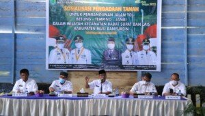 Gerak Cepat Pembangunan Jalan Tol, Muba Sosialisasi Pengadaan Tanah