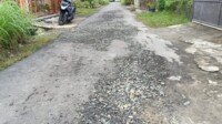 Setahun Dibangun, Jalan Gunung Martimbang di Tebingtinggi Sudah Rusak Lagi