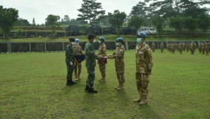 205 Prajurit TNI Satgas BGC Konga MONUSCO Dianugerahi Penghargaan dan Satya Lencana Canti Darma