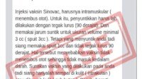 Hoax !! Vaksinasi Presiden Jokowi Gagal dan Harus Diulang