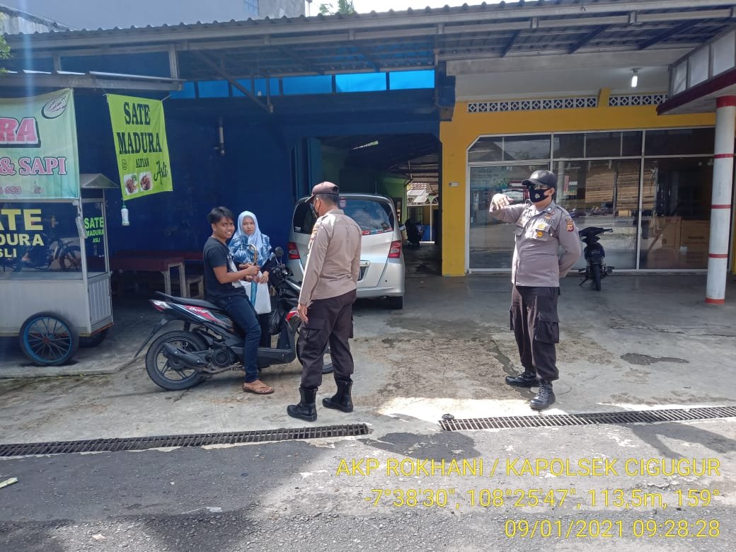 Jajaran personel Polres Ciamis dari mulai satuan fungsi sampai Polsek melaksanakan operasi yustisi.