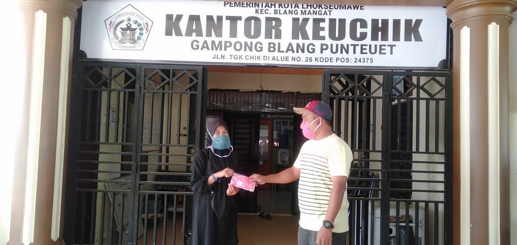 Bantuan masker dari Fachrul Razi.