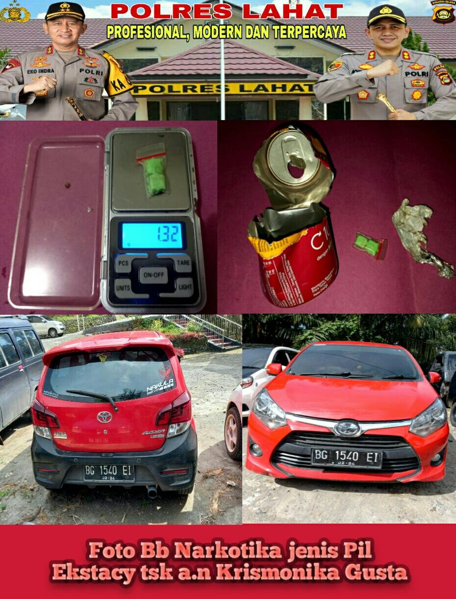 Barang bukti kejahatan peredaran narkoba