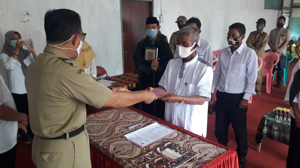 Anggota BPD Pangkalau Lama Kapuas Kalteng resmi dilantik (Angga / Mattanews.co)