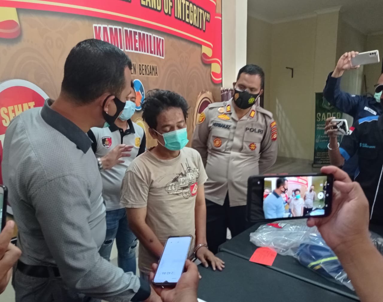 Rilis ungkap kasus pembunuhan di Prabumulih.