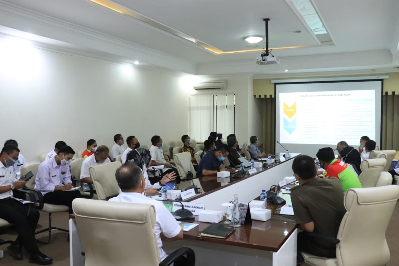 Rapat tentang kelangkaan gas elpiji 3 kg di Pemkab Muba Sumsel (Dok. Humas Pemkab Muba / Mattanews.co)