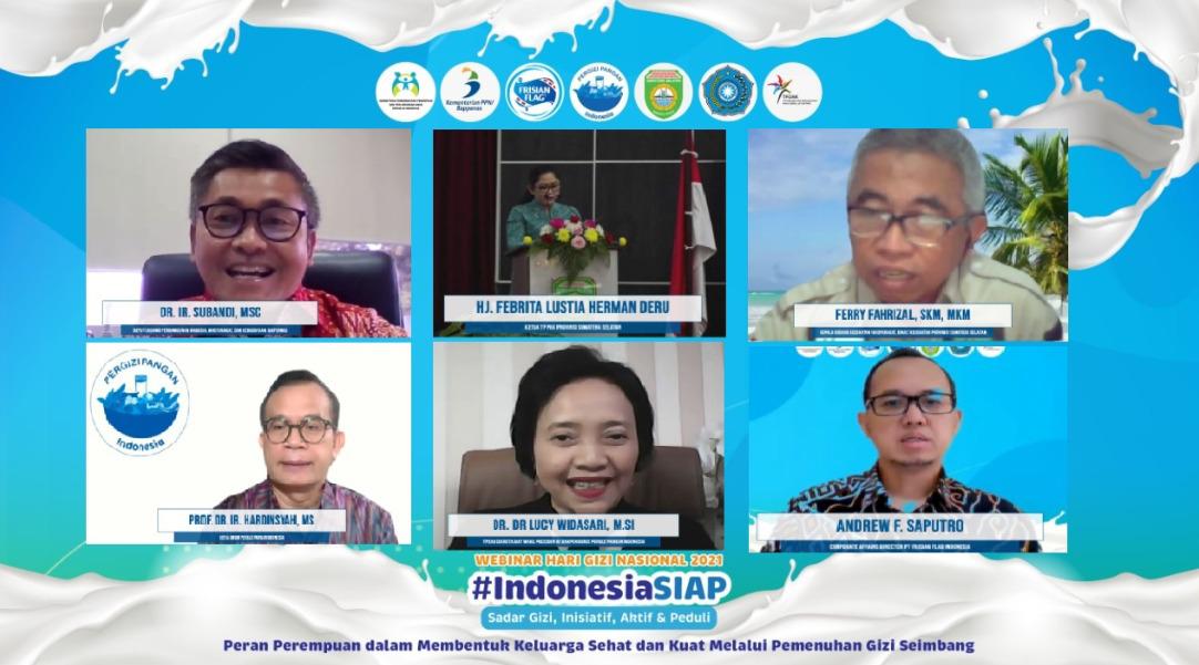 acara webinar yang bertajuk #IndonesiaSIAP: Peran Perempuan dalam Membentuk Keluarga Sehat dan Kuat melalui Pemenuhan Gizi Seimbang.