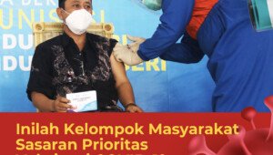 Inilah Kelompok Masyarakat Sasaran Prioritas Vaksinasi Covid-19 Tahap Kedua
