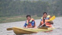 Kayaking Wahana Baru di Situ Lengkong Ciamis