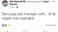 Sindir Manager Kafe di Medsos, Anggota DPRD Jabar Dibalas Kritikan