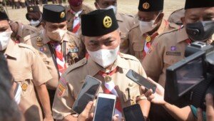 Sekda Muba Lakukan Peletakan Batu Pertama Masjid Al-Hijrah Desa Teluk