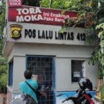 Pos Polantas Dekat Rumdin Kapolda Sumsel Diduga Dilempar Molotov