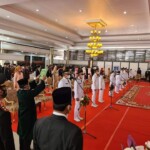 DPRD Ogan Ilir, Ikuti Pelantikan Bupati dan Wakil Bupati Secara Virtual di Ruang Paripurna DPRD Ogan Ilir