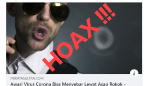 Hoax !! Virus Corona Dapat Menyebar Lewat Asap Rokok