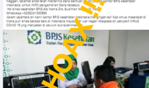 Hoax !! Lewat Akun Facebook, BPJS Kesehatan Beri Bantuan TKW Rp 50 Juta