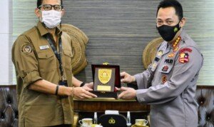 Bangkitkan Dunia Parekraf di Tengah Pandemi, Menparekraf Temui Kapolri