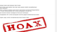 Hoax !! Covid-19 Muncul karena Adanya Tes Rapid dan PCR