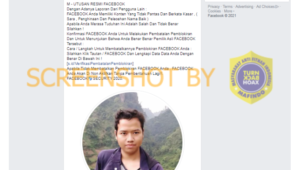 Hoax !! Peringatan Pemblokiran dari Utusan Resmi Facebook
