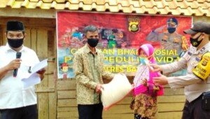 Aksi Polisi Peduli Covid-19 di Banyuasin