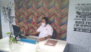 April Ashari Imbau LP Edukasi Warga Cegah Covid 19 dan Tangkal Isu Hoaks Gempa Sulbar