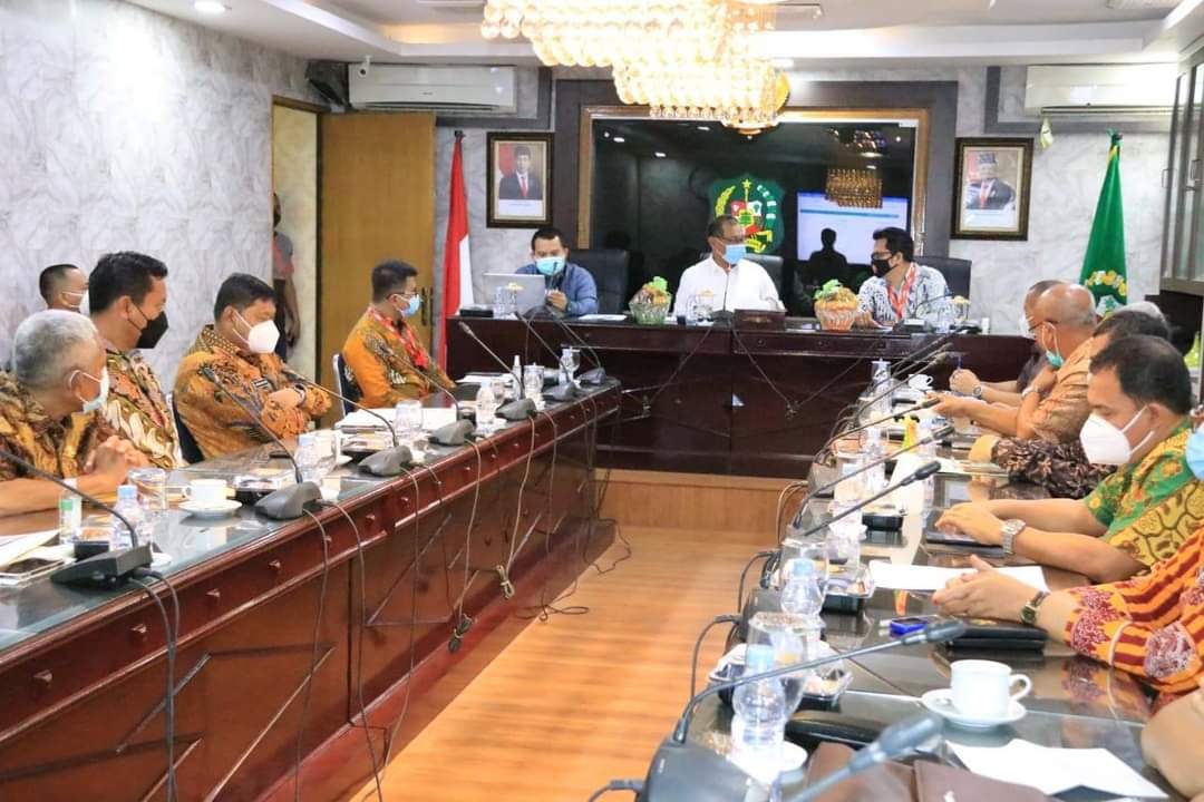 Satuan Tugas Koordinasi dan Supervisi Pencegahan (Satgas Korsupgah) Komisi Pemberantas Korupsi (KPK) Wilayah 1 Sumatera Bagian Utara (Sumbagut), menyambangi kantor Pemerintah Kota (Pemkot) Medan Sumut (Dok. Humas Pemkot Medan / Mattanews.co)
