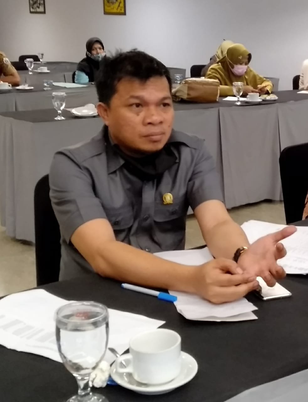 ketua Pansus pengawasan percepatan pemulihan dampak ekonomi dan sosial DPRD Prov Sulbar, Muh.Hatta Kainang