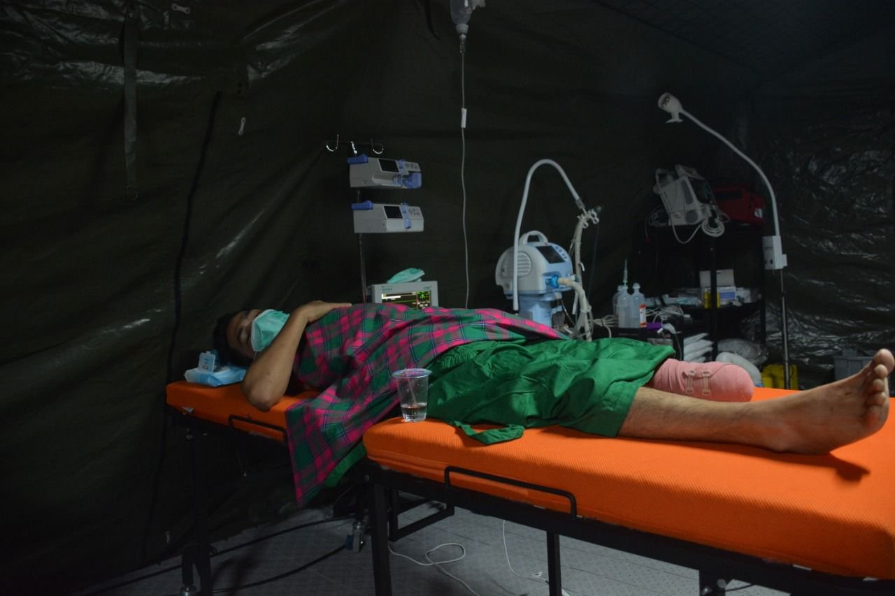 Operasi kaki kirim di RS Lapangan TNI AD di Sulbar.