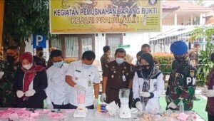 Wow, Begini Cara Kejari Prabumulih Musnahkan Narkoba