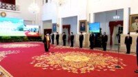 Presiden Jokowi Saksikan Pengucapan Sumpah Andi Samsan Nganro Sebagai Wakil Ketua MA