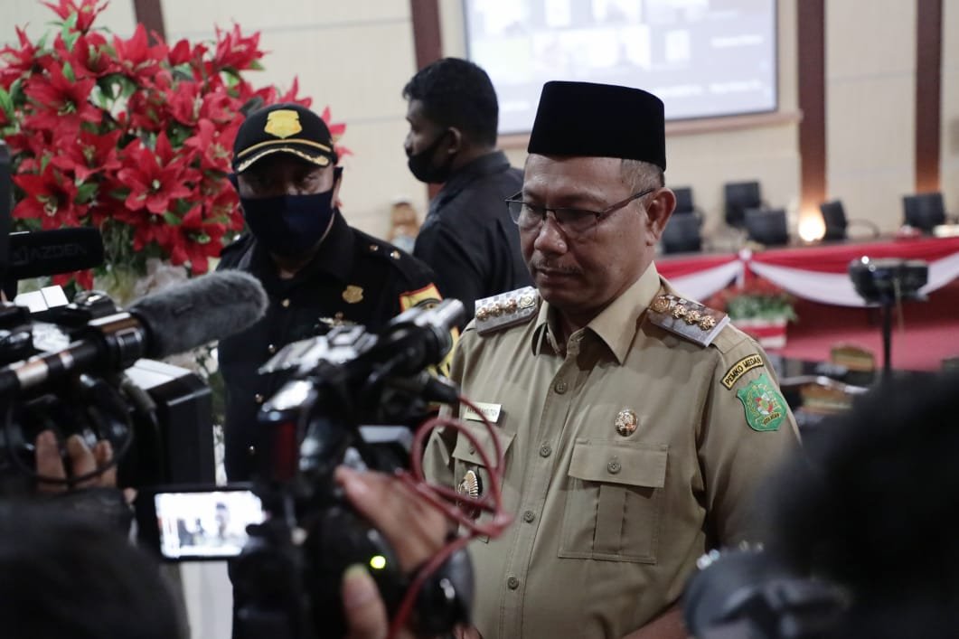 Wali Kota (Wako) Medan Akhyar Nasution saat menjabat di hari terakhirnya (Dok Humas Pemkot Medan / Mattanews.co)