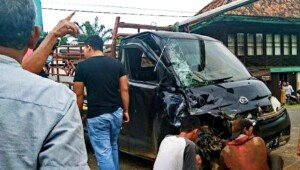 Terjadi Lakalantas 2 Unit Mobil di Banyuasin, Diduga Supir Alami Flash Sleep,