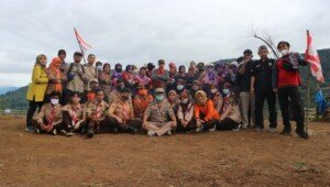 Penanaman Pohon di Puncak Asih Gunung Sawal Bersama Gerakan Pramuka di Ciamis