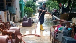Banjir di Karawang Berangsur Surut