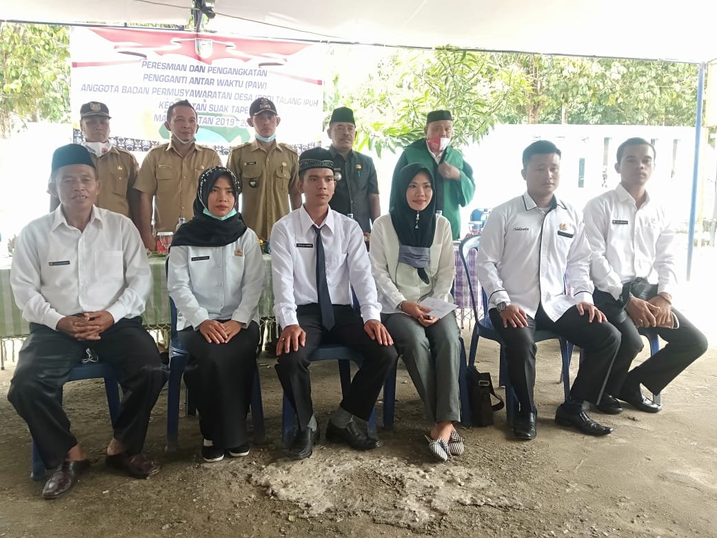 PAW digelar Anggota Badan Permusyawaratan Desa(BPD) Desa Talang Ipuh Kecamatan Suak Tapeh Kabupaten Banyuasin Sumsel (Nasir / Mattanews.co)