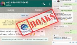 Hoax !! Akun WhatsApp yang Mengatasnamakan Jubir Vaksin Covid-19 Kemenkes dr. Siti Nadia Tarmizi