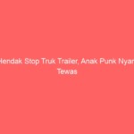 Hendak Stop Truk Trailer, Anak Punk Nyaris Tewas